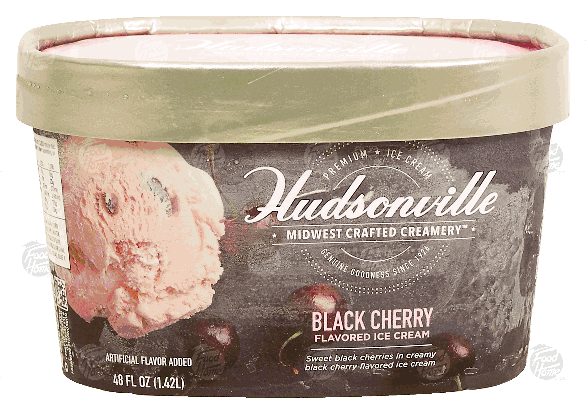 Hudsonville Midwest Crafted Creamery black cherry flavored ice cream Full-Size Picture